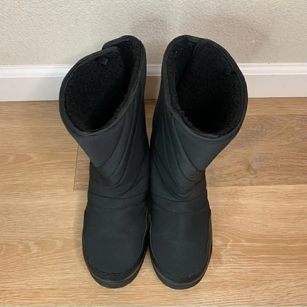Rugged Exposure Kids Black Snow Boots